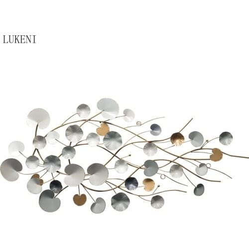 Living Room Wall Pendant Modern European Sofa Background Wall Light Luxury Wrought Iron Restaurant Wall Hanging Decoration