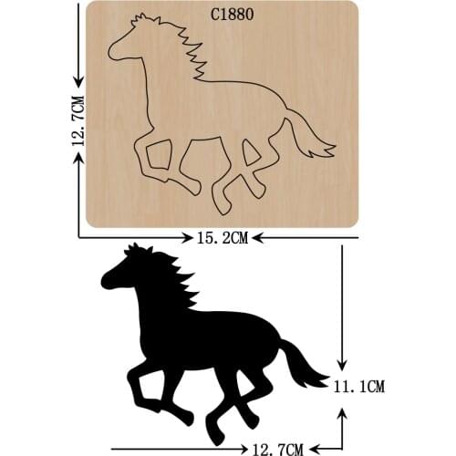 New Horse Wooden die Scrapbooking C1880 Cutting Dies