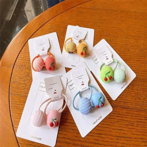 2Pcs/Set New Hair ring Wavy Lace Hair Circle Horsetail Holder For Girls Hair Accessories