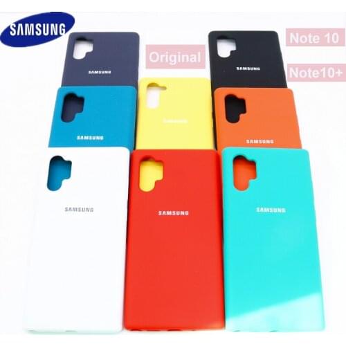 Samsung Note 10 Plus Case Original Liquid Silicone Soft Back Cover Samsung Galaxy S10 Plus Note10/Note 9 Case For galaxy Note10