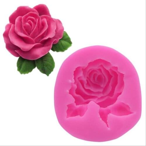 Rose Fondant Cake Mold Handmade Soap Mold Aromatherapy Plaster Mold DIY Liquid Silicone Mold