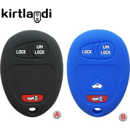 Silicone remote key shell holder car key case for Chevrolet Colorado for Buick Century Hummer H3 for GMC cover fob protection