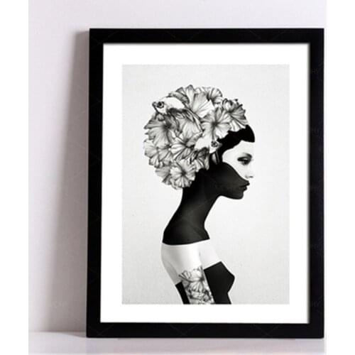 Nordic Cool Creative Decorative Canvas Painting Modern Minimalist Bedroom Living Room Home Decor Poster Mural Wall Art Pictures