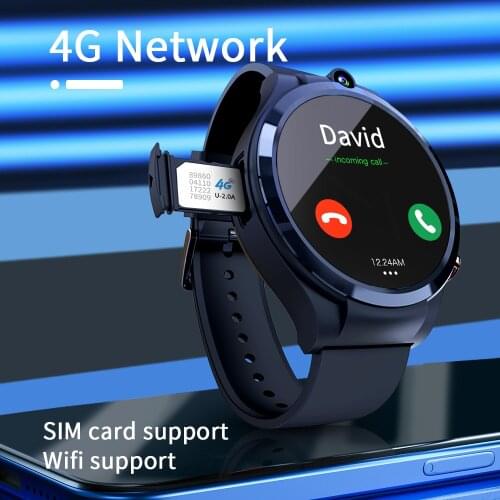 Original LOKMAT APPLLP 4 Smart Watch Phone Android 10.7 Wifi Dual Camera Full Round Touch 4G GPS Smartwatches Men RAM 4G ROM128G