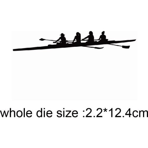 Girls boating Metal Cutting Die Stencil for DIY Embossing Paper Photo Album Cards Making Scrapbooking Cut Mould Dies