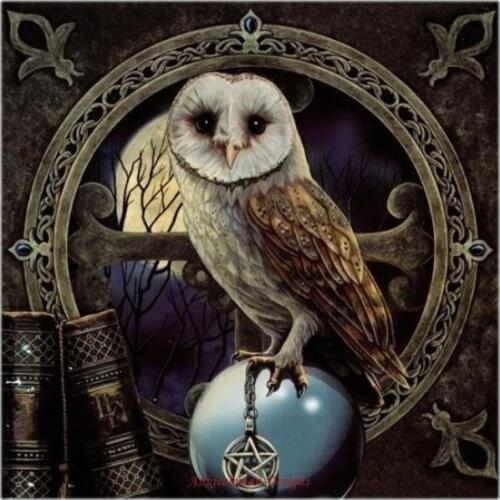Embroidery Counted Cross Stitch Kits Needlework - Crafts 14 ct DMC Color DIY Arts Handmade Decor - Spell Keepers Owl