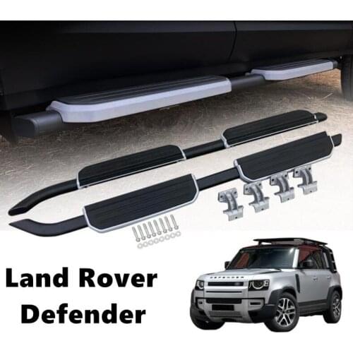 High Quality Pedal Running Board Side Step Bar Door Fixed Nerf For Land Rover Defender 2020 2021 2022