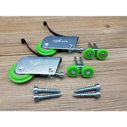 1set Moving door top/bottom roller pulley wheel door pulley wardrobe wall cabinet door wheel glass partition door roller