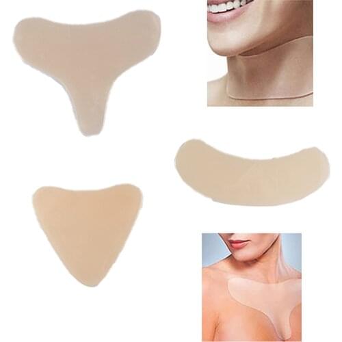 1Pc Transparent Body Chest Anti Wrinkle Pads Mask Reusable Silicone Women Skin Care Neck Patch Overnight Invisible Pad Tool