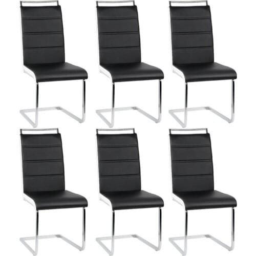 2Pcs Bow-shaped Dining Chairs European Style Bar Chair PU Leather Anti-folding And Anti-aging Feel Good And Easy To Clean HWC