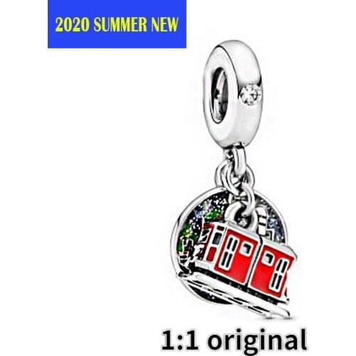 2020 Summer NEW 925 Sterling Silver Beads Fit Original Pandora Bracelets England Royal Carriage Dangle Charm Women DIY Jewelry