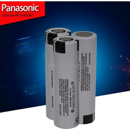 3.7V 18650 3200mAh NCR18650BD For Panasonic Continuous 10A Discharge Power Screwdriver Battery Power Bank