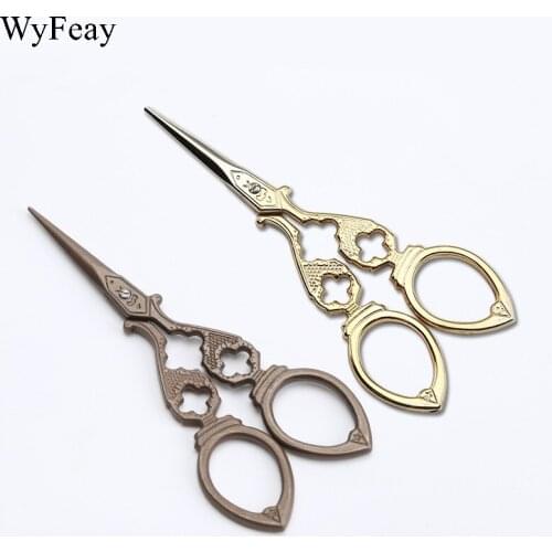 4.8 inch Cross Stitch Retro Classic Vintage Antique Fine Sewing Tailor Scissor Handicraft Household Fabric Cut Trim Shear Tool