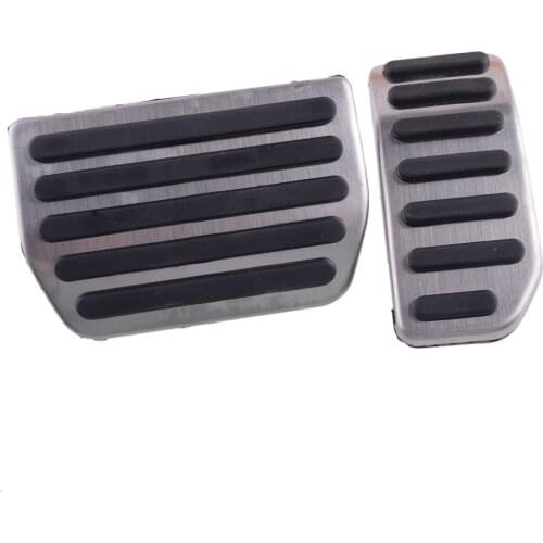 Car Front Automatic NO DRILL Steel Gas Brake Pedal Cover Fit for Volvo S60 V60 XC60 S80 2012 2013 2014 2015 2016 2017