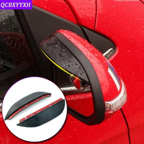 Car-styling For Peugeot 408 508 5008 2010-2019 Carbon Fiber Pattern Car Rearview Mirror Eyebrow Rain Gear Shield Anti-rain Cover