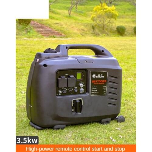 Gasoline generator household 220v small 3KW variable frequency remote control electric start 3000W high power portable