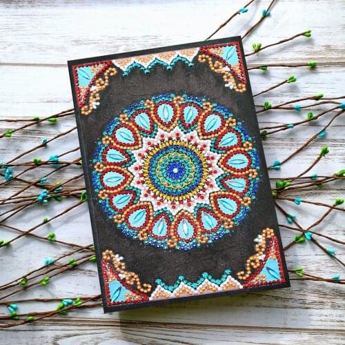 A5 Notebooks 5D DIY Diamond Painting Special Shape 64 Pages Diary Book Diamond Embroidery Cross Stitch Rhinestones Decor Gift