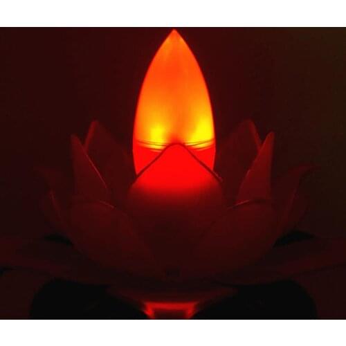 Buddhism e12 e14 LED candle light Bulb LED Lotus Buddha Light Bulb God Amitabha Bless Payer Lamp