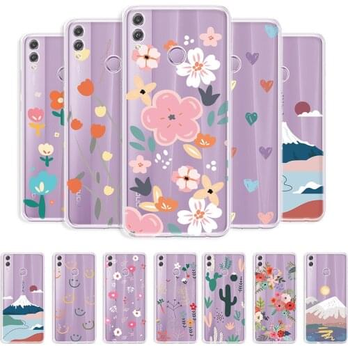 For Huawei Honor 8X Case Transparent Back Cover For Honor 8X 6.5 inch Clear Soft TPU Case For Honor 8X 8x Shockproof Phone Coque