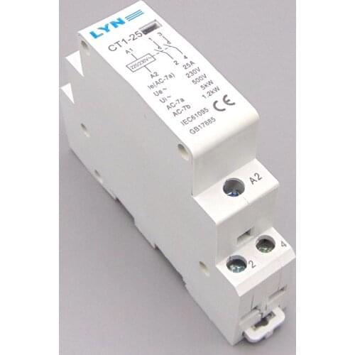 CT1-25 2P 25A household AC contactor /Household contact module 2NO LYN