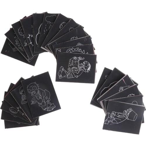 1pack 8 Sheets Colorful Magic Scratch Painting Paper With Drawing Stick Painting Kids Painting Set Scratch Paper