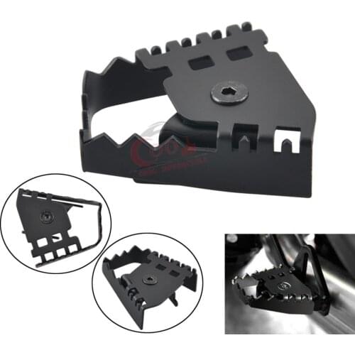 Motorcycle Gloss Black Foot Brake Lever Pedal Extension Peg Pad Fits For BMW F800GS F700GS R1200GS Durable New