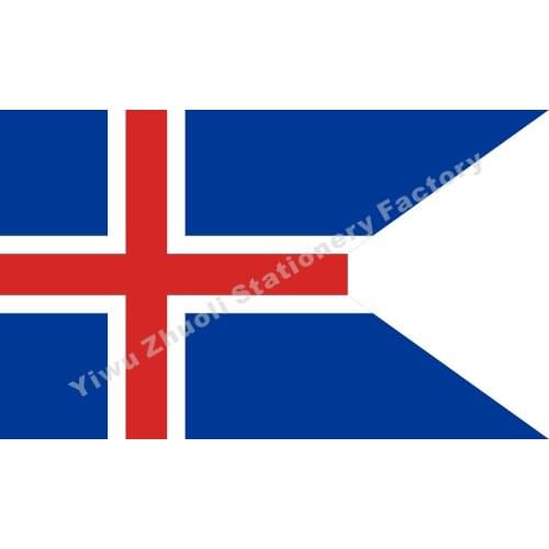 Iceland (state) Flag 150X90cm (3x5FT) 120g 100D Polyester Double Stitched High Quality Banner Free Shipping