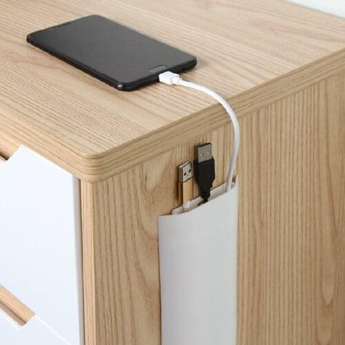 Home Office Data Line Fixed Box Finishing Storage Box Family Wall Cable Sleeve Management Organizer Protector Track Storage Box