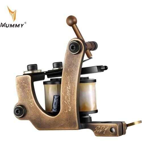 Mummy Coils Tattoo Machine Traditional Handmade Tattoo Gun For Liner Shader