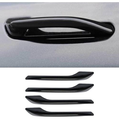 Car Door Handle Wrap Cover for Tesla Model 3 Y 4PCS Car Doorknob Model3 ModelY 2020 2021 Car Modification Sticker