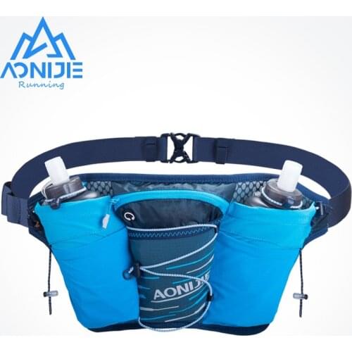AONIJIE W8104 Outdoor Sports Lightweight Waist Bag Belt Hydration Fanny Pack Double Water Tanks For Running Jogging Fitness