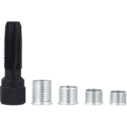 CYLINDER HEAD TAP, REAMER Helicoil Thread Repair Kit Tool for 14 X 1.25 SPARK PLUG with 4 Inserts