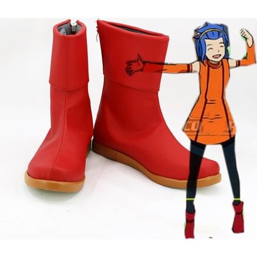 Fairy Tail Levy Mcgarden Cosplay Boots Shoes Red Boots Custom Made