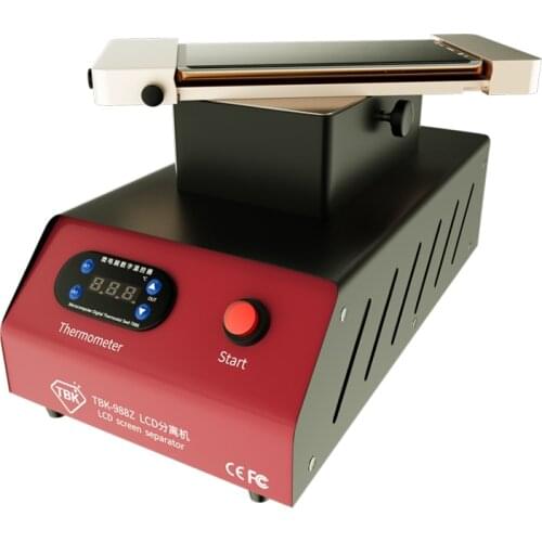 TBK 988Z Separator Machine for Phone Repair LCD Separator Cleaning Heating With 360 Degree Rotation Plate Built-in 2 Pumps