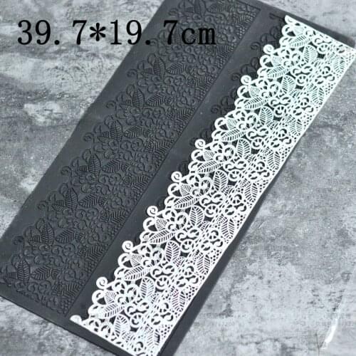 Flower Pattern Silicone Mold Silicone Lace Mat Fondant Mold for Cake Decorating Pastry Tools Baking Mat Pad Sheet Cake Mold