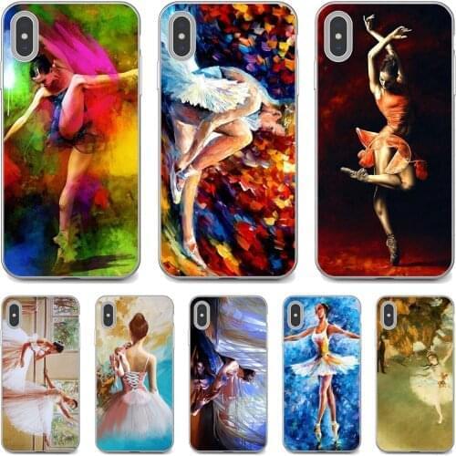 Ballerina-Girl-oil-painting For Xiaomi mi Redmi Note 3 4 4X 5 6 7 8 8t 9 9s 9t 10 pro lite Silicone Phone Covers