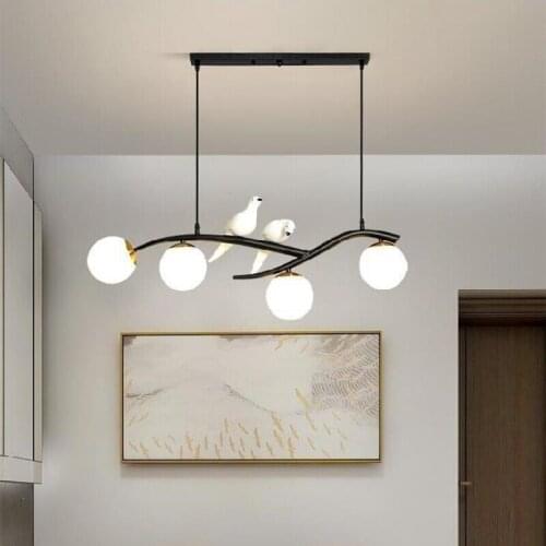 Nordic Bird lamp Iron Ceiling Lights Creative Round Living Room Bar And Dining Room Decorative Lamps And Lanterns Black&Gold