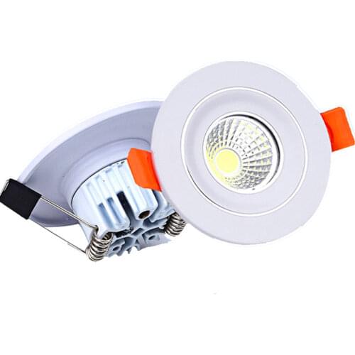 Changeable Led Downlight Mini 5w COB Ceiling Recessed Light 12v 3 Color Change Warm Nature Cool White Energy Saving Spot light