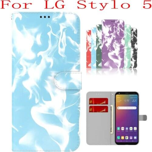 Sunjolly Case for LG Stylo 5 Wallet Stand Flip PU Phone Case Cover coque capa LG Stylo 5 Case LG Stylo 5 Cover