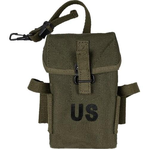 M1956 Long 20rd Pouch Molle Pouch Hard Pouch Replica WW2 U.S. Army Vietnam Universal Canvas Ammo Tactical Pouch Men Pouch Bag