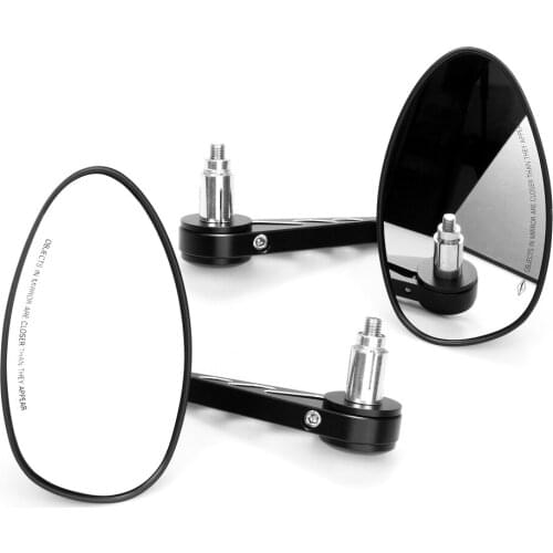 1 Pair Motorcycle Universal Handlebar Side Reversing Mirror CNC Aluminum Motorcycle Retro Modified Rearview Mirror for Harley
