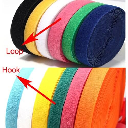 1M/Pair 25MM Hook and Loop fastener Tape NO Self Adhesive Fastener Tape the hooks velcros Sewing Accessories DIY craft No Glue