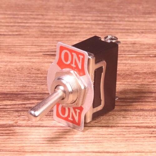 1PC KN3 Series 3 Screw Toogle Switch 10A 250V 3Pins 2 Positions ON-ON Rocker SPDT Black Switch Car Accessories
