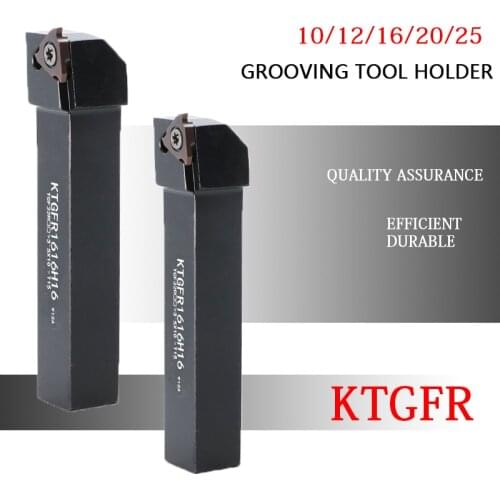 1PCS KTGFR KTGFR1010H16 KTGFR1212H16 KTGFR1616H16 KTGFR2020K16 KTGFR2525M16 CNC Grooving Tool Holder Shank KTGR2525M22 KTGFR1010
