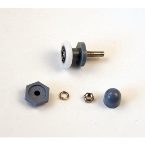 1PCS Shower Room Sliding Door Single Grey Wheel Bathroom Plastic Pulley Shower Room Accessories Door Rollers