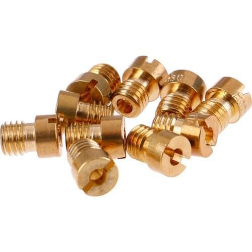 10Pcs Set Slow/Pilot Jet For PWK Type CVK Type PE &10Pcs Carburetor Main Jet Kit