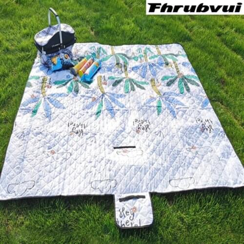 2*2M Outdoor Mat Picnic Blanket Waterproof Machine Washable Hiking Moistureproof Beach Camping Mat Folding Beach Blanket