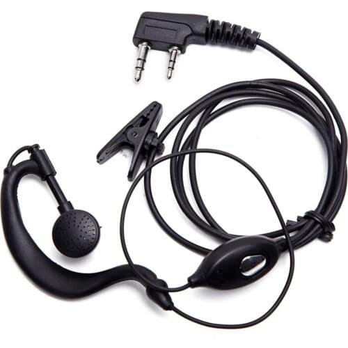 2 Pin Two Ways Covert Radio Earpiece For Baofeng BF-888S UV5R Walkie Talkie 992 Earwear Unilateral Headphone Earphone
