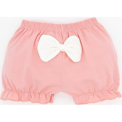 4pieces/lot Girls shorts kids knickers cotton soft cute bowknot Pure Color chlidren underpanties free shipping