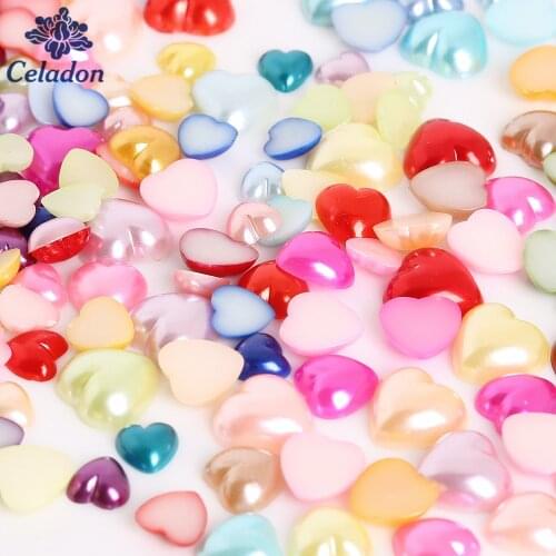 50-300pcs 3/4/6/8/10/12mm Acrylic Flatback Imitation Pearl Beads Glue on Garment Beads for DIY Craft Scrapbook Decoration
